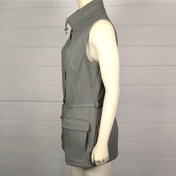 Worth Women's Olive Textured Vest - Picture 6 of 14